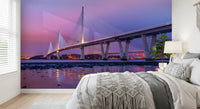 Twilight Firth of Forth Bridge Panorama Wall Mural