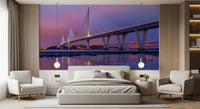 Twilight Firth of Forth Bridge Panorama Wall Mural