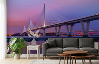 Twilight Firth of Forth Bridge Panorama Wall Mural