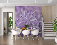 Violet Allium Macro Bloom Wall Mural