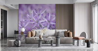 Violet Allium Macro Bloom Wall Mural