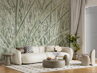 Minimalist Garden Blades Wall Mural