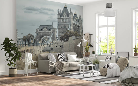 Gothic Stone Bridge Heritage View Wall Mural