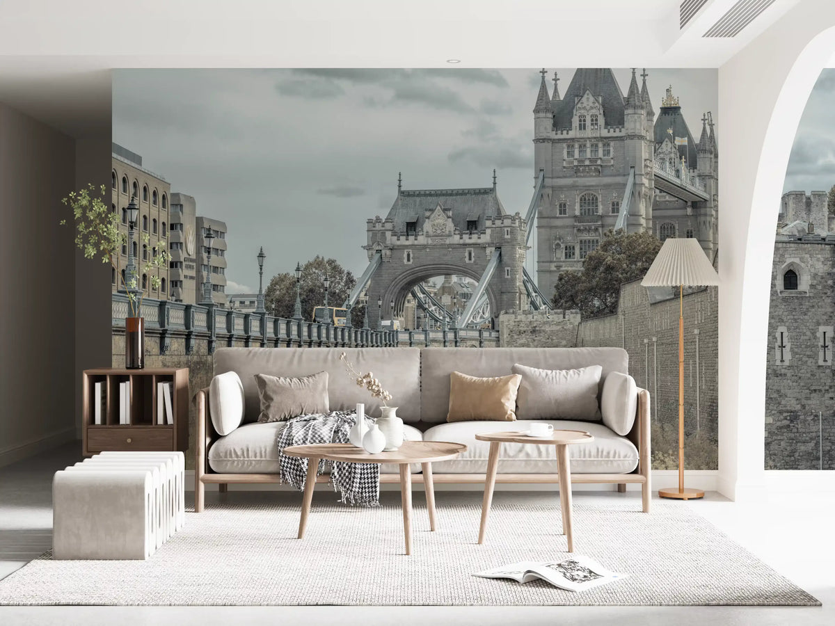 Gothic Stone Bridge Heritage View Wall Mural