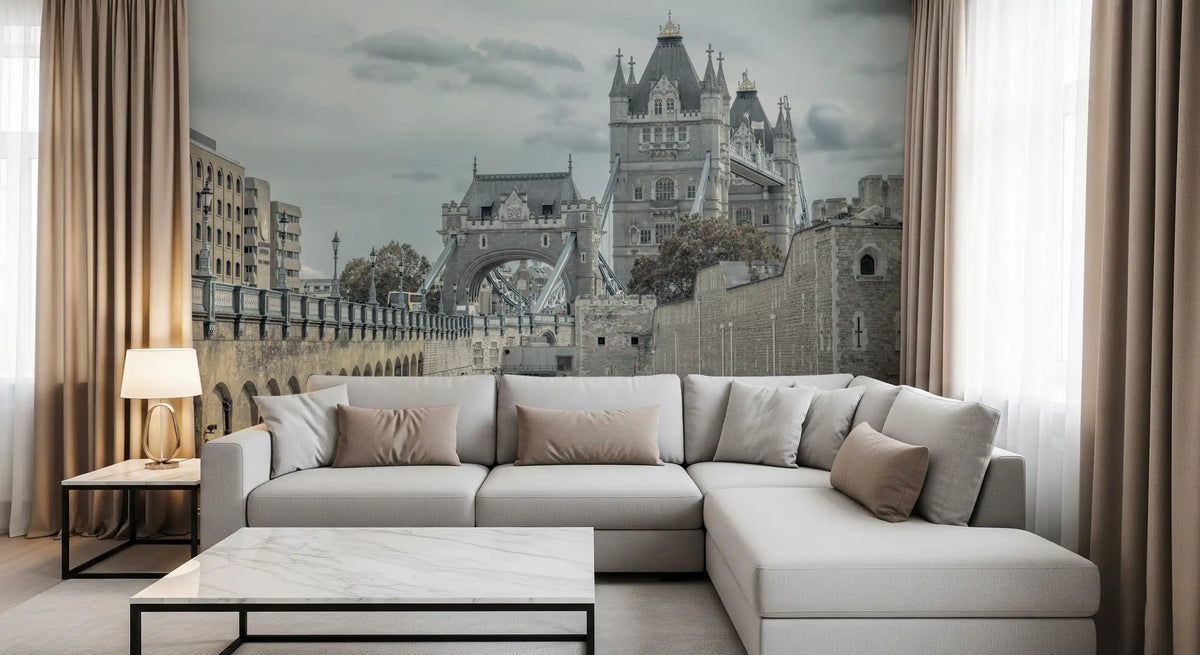 Gothic Stone Bridge Heritage View Wall Mural