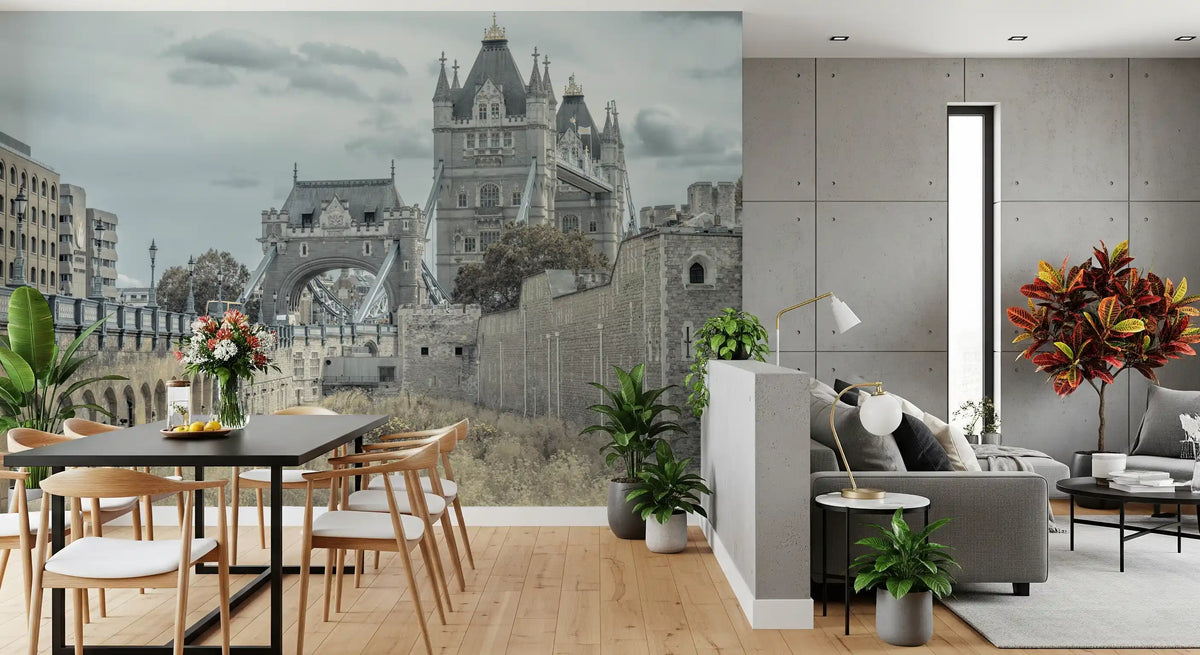 Gothic Stone Bridge Heritage View Wall Mural