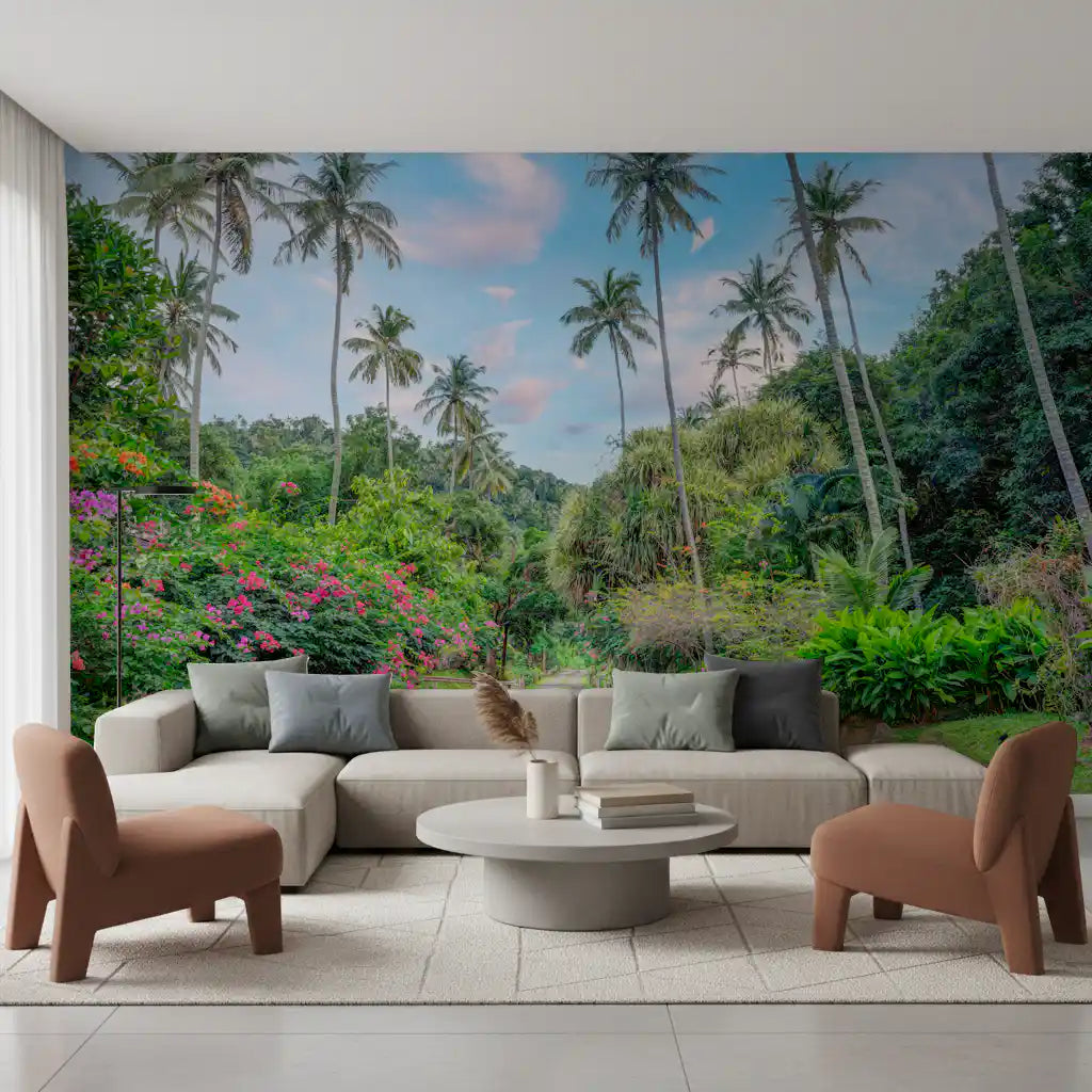 Sun-Drenched Garden Trail Wall Mural