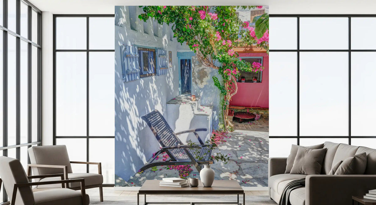 Mediterranean Courtyard Retreat Wall Mural