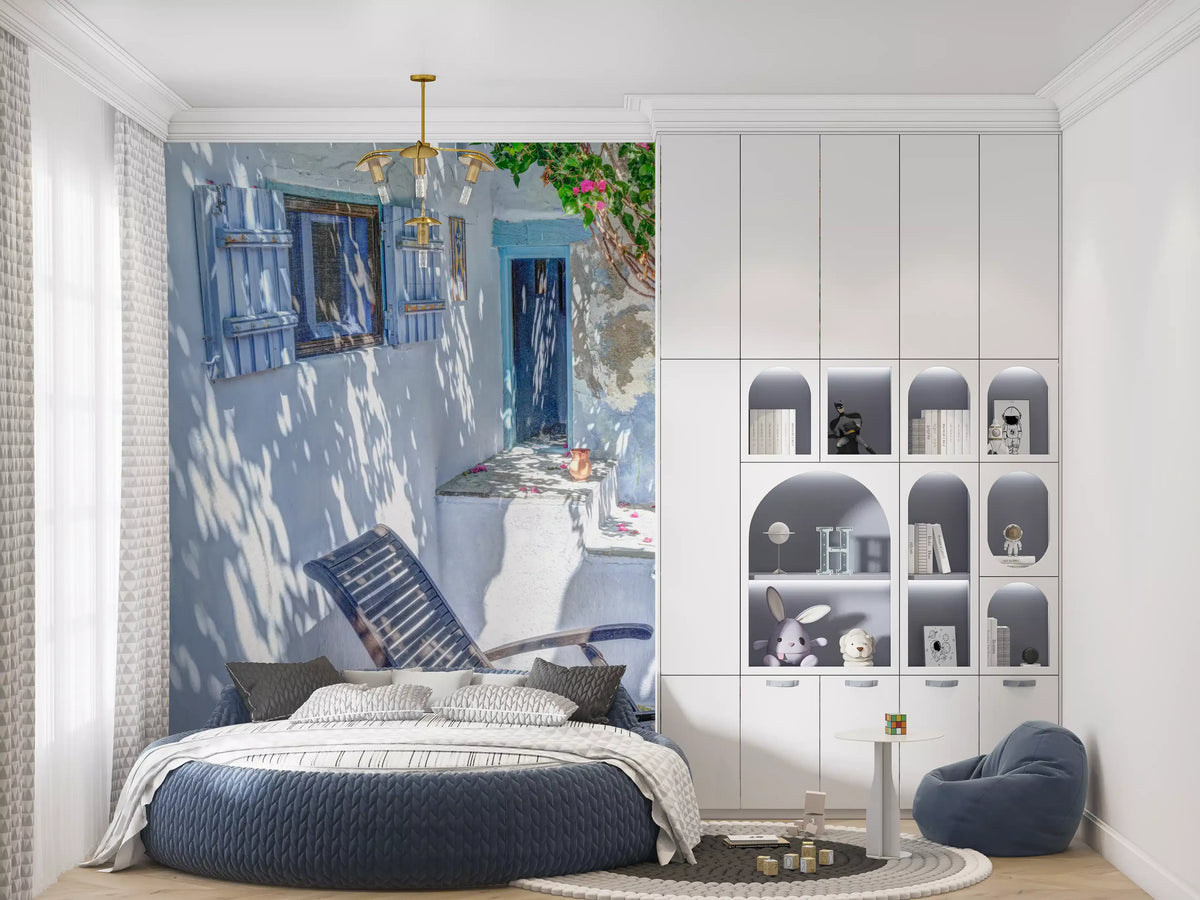 Mediterranean Courtyard Retreat Wall Mural
