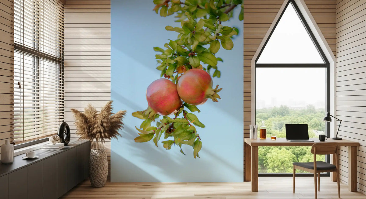 Sun-Ripened Pomegranate Harvest Wall Mural
