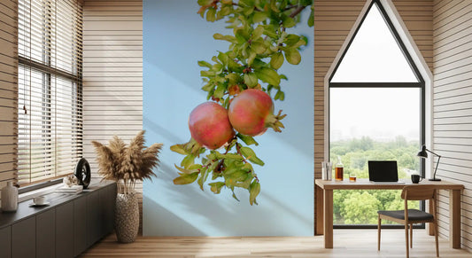 Sun-Ripened Pomegranate Harvest Wall Mural