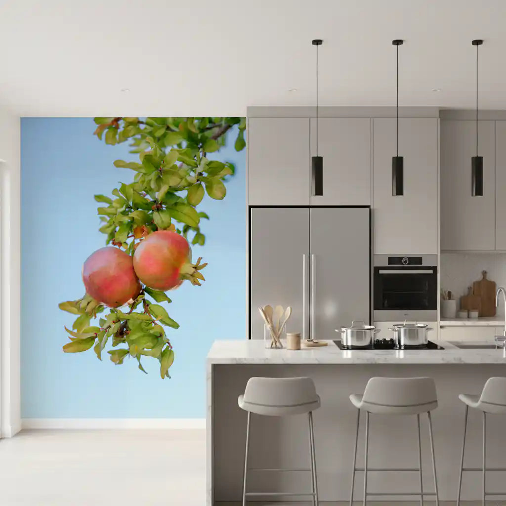 Sun-Ripened Pomegranate Harvest Wall Mural