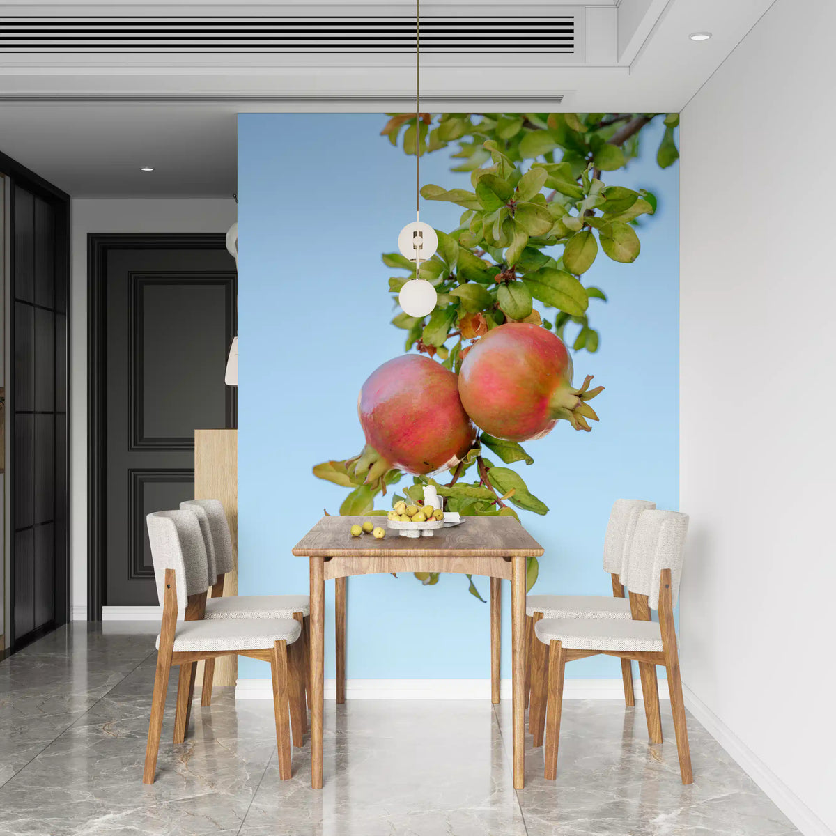 Sun-Ripened Pomegranate Harvest Wall Mural