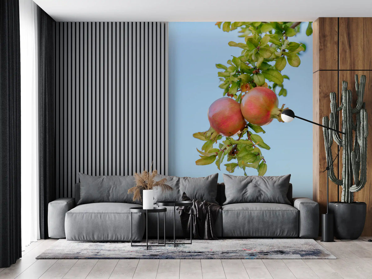 Sun-Ripened Pomegranate Harvest Wall Mural