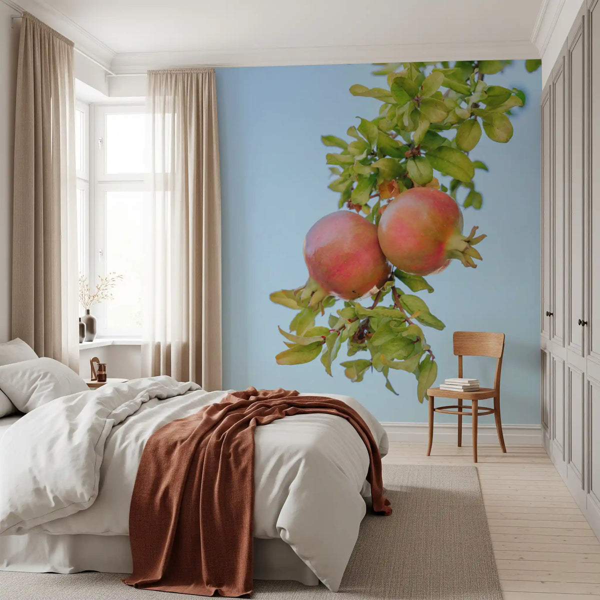 Sun-Ripened Pomegranate Harvest Wall Mural