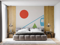 Winter Mountain Adventure  Wall Mural