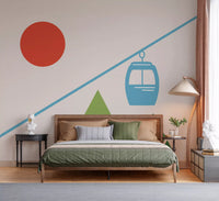 Winter Mountain Adventure  Wall Mural