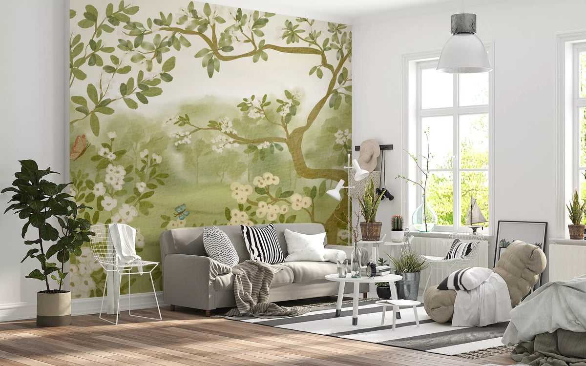 Dreamy Meadow Floral Mural Wall Mural