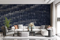 Slate Triangulated Abstract Texture Wall Mural
