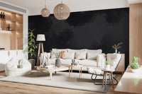 Charcoal Abstract Geometric Shards Wall Mural