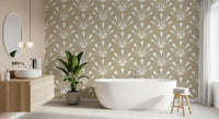 Minimalist Botanical Silhouette Sprigs Wallpaper⁠