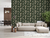 Forest Meadow Botanical Illustration Wallpaper⁠