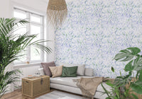 Ethereal Blue and Green Watercolor Wash Wallpaper⁠