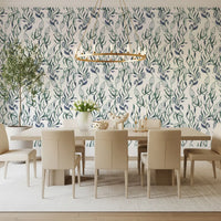 Watercolor Seaweed Silhouette Wallpaper⁠