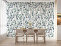 Watercolor Seaweed Silhouette Wallpaper⁠