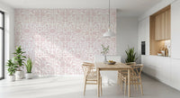Textured Pink Damask Vine Wallpaper⁠