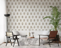 Vintage Botanical Herb Collection Wallpaper⁠