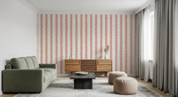 Minimalist Terracotta Line Pattern Wallpaper⁠