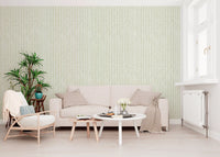 Sage Green Hand-Drawn Vertical Stripes Wallpaper⁠