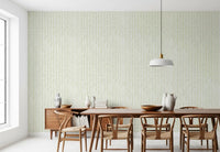 Sage Green Hand-Drawn Vertical Stripes Wallpaper⁠