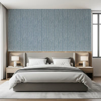 Minimalist Blue Vertical Brushstrokes Wallpaper⁠