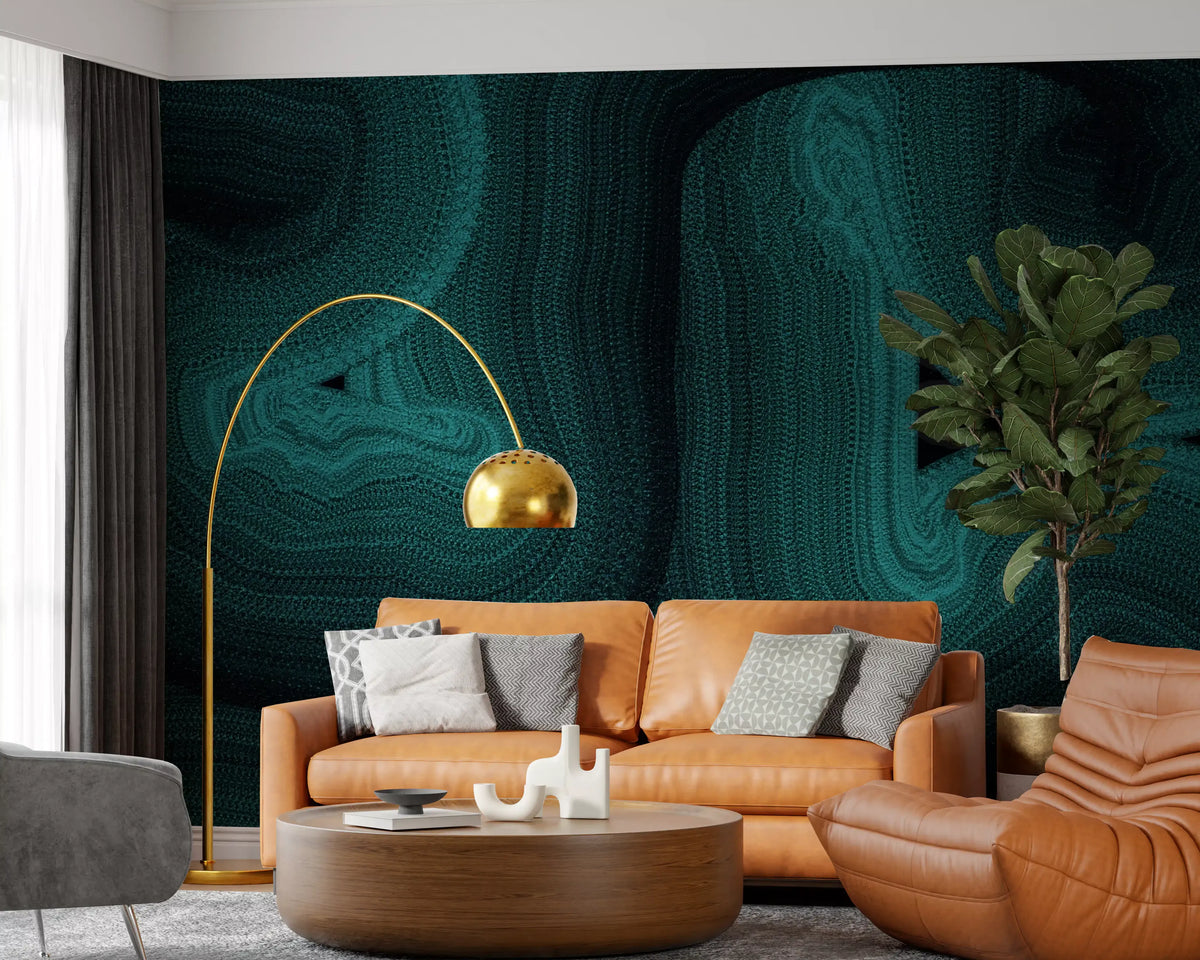 Deep Ocean Swirls Wall Mural