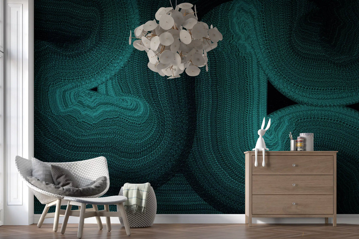 Deep Ocean Swirls Wall Mural