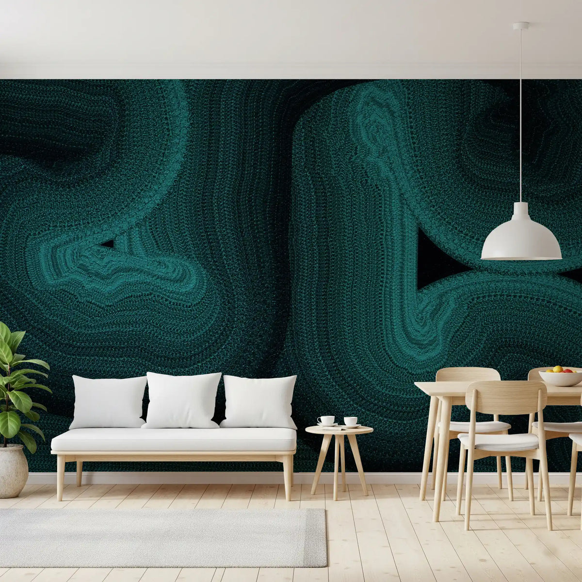 Deep Ocean Swirls Wall Mural