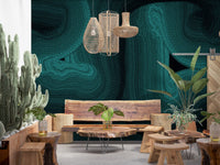 Deep Ocean Swirls Wall Mural