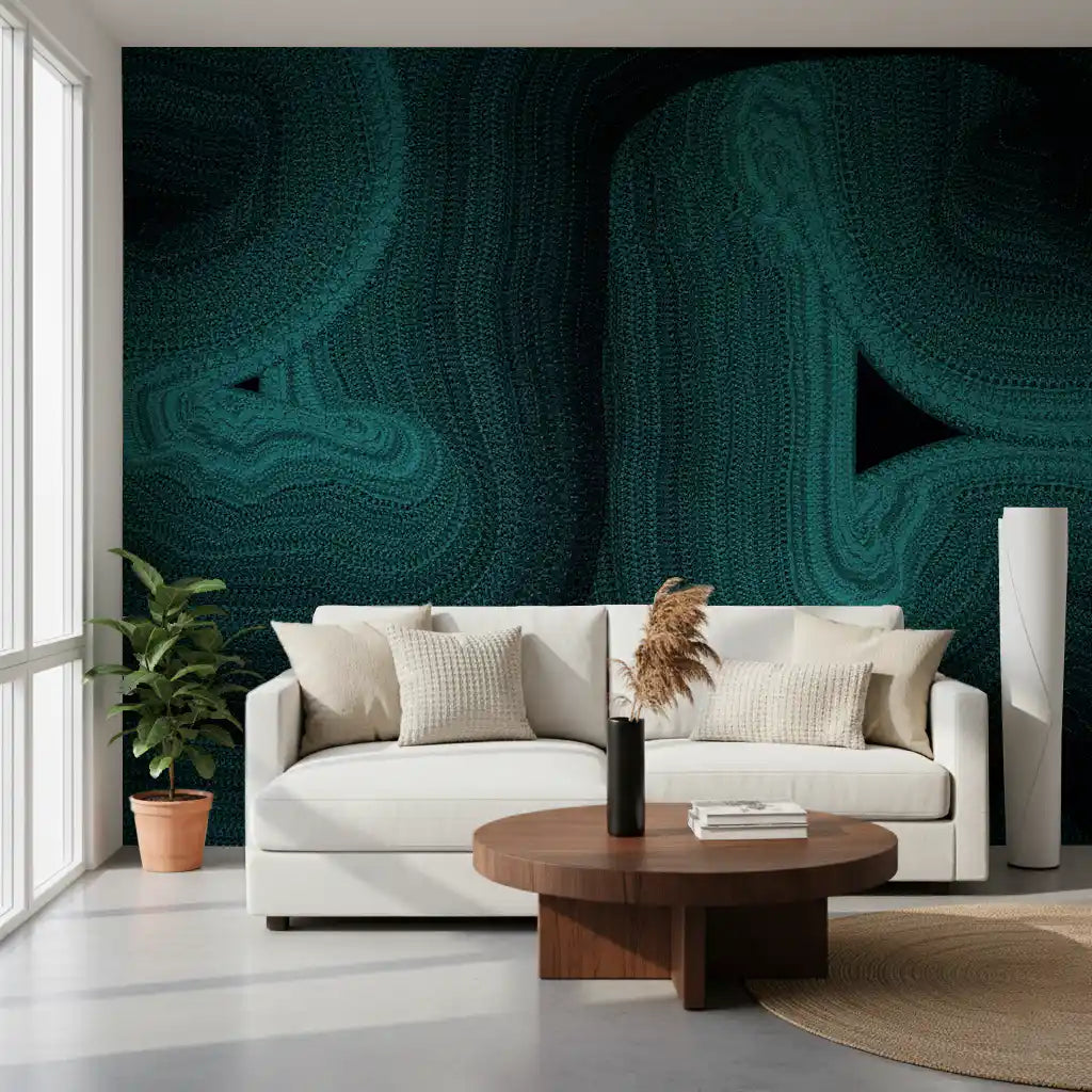 Deep Ocean Swirls Wall Mural