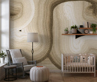 Rhythmic Sand Dune Abstract Art Wall Mural