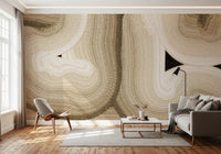 Rhythmic Sand Dune Abstract Art Wall Mural