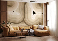 Rhythmic Sand Dune Abstract Art Wall Mural