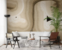 Rhythmic Sand Dune Abstract Art Wall Mural