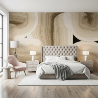 Rhythmic Sand Dune Abstract Art Wall Mural
