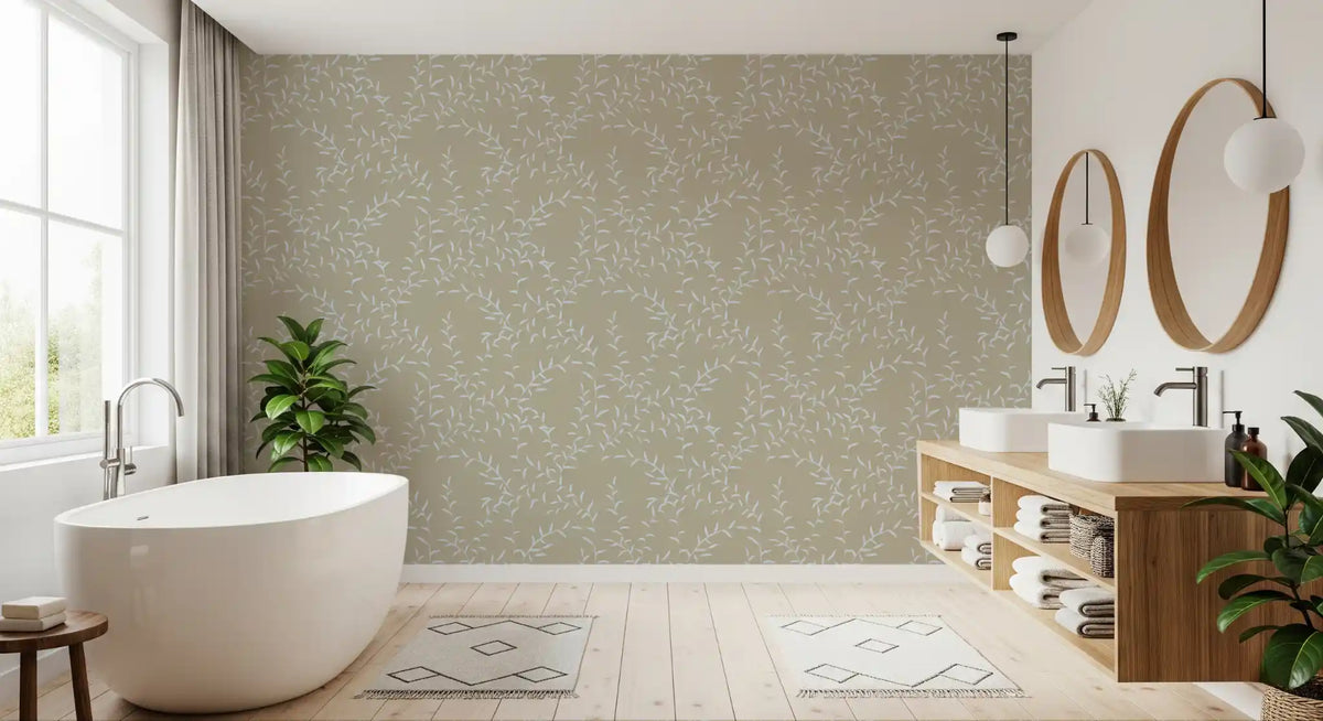 Woven Willow Botanical Trail Wallpaper⁠