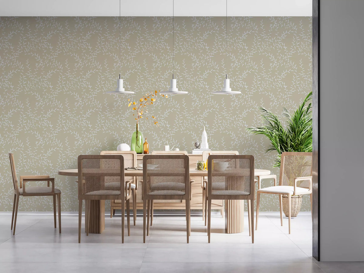 Woven Willow Botanical Trail Wallpaper⁠