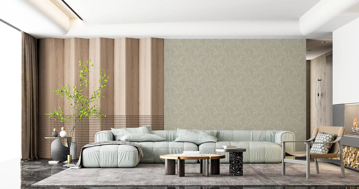 Woven Willow Botanical Trail Wallpaper⁠