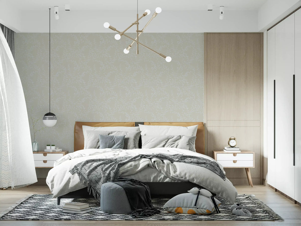 Soft Botanical Willow Sway Wallpaper⁠