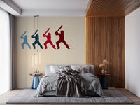Cricket Batter Motion Mural Wall Mural